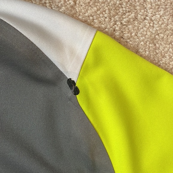 Nike Performance Mens Golf Polo (Lime Green/Light Gray/Dark Gray) - Picture 4 of 7